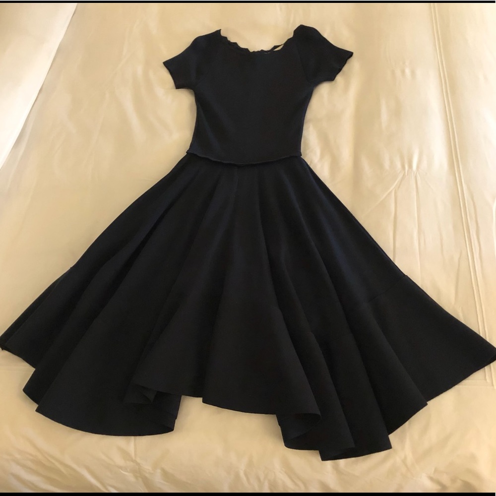 Classic navy blue dress by Antonio Berardi